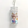 Borse portaoggetti Trasparente Mini Kawaii Girl Mostrando Circle Pouch Clear Outdoor Bag per MART Anime Cartoon Dolls Piccoli piccoli giocattoli