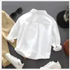 Kids Shirts Spring Autumn Fashion Baby Boys Shirt Children Boy Long Sleeve Clothing Casual Tops 1 10 Y 230802