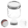 Storage Bottles Honey Jar Lid Pots Clear Containers Transparent Jars Dispensers Home Glass Canister