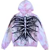 Kobiety Bluzy Bluzy Mężczyzny Hip Hop Bluza z kapturem z kapturem z kapturem z kapturem z kapturem z kapturem Streetwear Harajuko pullover wiosenny szkielet emo ubrania 230802