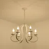 Pendelleuchten Europäische einfache Kerzenlampe Moderne personalisierte Eisenkunst Wohnzimmer Esszimmer Schlafzimmer Bekleidungsgeschäft Amerikanischer Kronleuchter