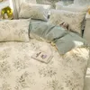 Zestawy pościeli Zestaw blachy łóżka lniana kołdra podwójna 4 -częściowa luksusowe rozmiar luksusu 200x200 Matrimonial Covers Queen 230802