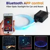 Luz LED de fibra óptica controlada por APP Bluetooth 12v com 400 fios 3m 0 75mm Cabo de fibra para iluminação de teto de carro doméstico 256d