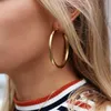 Stud BLIJERY Fashion Oversized Big Hoop Earrings For Women Basketball Brincos Large Thick Round Circle Hoops Punk Jewelry 230802