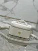 Дизайнерская роскошная кожаная мини-сумка белого цвета 1BH202 Большая сумка через плечо 7A Лучшее качество