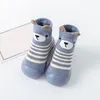 First Walkers Strap Baby Shoes Infant Boys Girls Animal Cartoon Socks Toddler Fleece WarmThe Floor Size 6 Wide