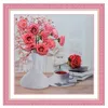 Produits de style chinois rose marguerite fleurs ruban kits de broderie avec vedio peinture artisanat broderie bricolage couture à la main plus R230803