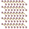 Labret Lip Piercing Jewelry Wholesale 100PCSLot Steel Eyebrow Rings Banana Ring Rook Piercings Barbell Earring Studs Body 230802