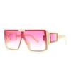 Gafas de sol FEISHINI, gafas con personalidad para mujer, gafas de lujo a la moda de negocios de una pieza Punk para hombre, gafas de conducción de coche, decorativas Unisex