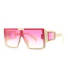 Lunettes de soleil FEISHINI personnalité lunettes femmes luxe mode affaires une pièce Punk hommes voiture conduite lunettes unisexe décoratif