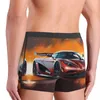 Slip Ultimate Sports Car Sous-vêtements Graphic Cartoon Male Boxer Brief Funny Trunk Print Oversize