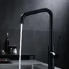 Keukenkranen Est Hoge kwaliteit Messing Zwart Wastafel Kraan Een Gat Handvat Koud Water Koperen Mengkraan Modern Design