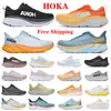 Livraison Gratuite Chaussures Hoka Chaussures De Course Hokas Designer Sport Baskets Femmes Hommes Baskets Clifton 9 8 Bondi Absorption Poire Jaune Maïs Doux Gens Libres Algues