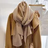 Foulards rides écharpe Hijab foulard naturel doux coton lin plissé grande taille châles hiver chaud grand 70x200cm