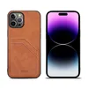 Luxury Vintage Leather Vogue Phone Case for iPhone 15 14 13 12 11 Pro Max Samsung Galaxy S22 S21 Ultra S23 Plus Slim Full Protective Soft Dual Card Slots Wallet Back Shell