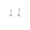 Labret Lip Piercing Jewelry Gem Stud Cartilage Helix Tragus Clear Crystal Ear Earring BAR Internally Threaded 16G 230802