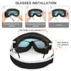 Ski Goggles Findway Aldult Ski Goggles УФ -защита Анти туманы снежные очки OTG Design по сравнению