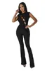 Women's Two Piece Pants Solid Hollow Pleated Set Crop Top And Wide Leg Suit 2023 Summer Fashion 2 Outfits Tracksuit