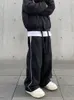 Herrbyxor y2k män streetwear chic last koreanska harajuku casual parachute tech byxor för kvinnor svettbyxor breda ben joggers byxor kläder 230802