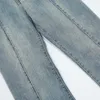 Jeans pour hommes Jiming ligne couture Denim Flare américain haute rue ample jambe large pantalon tendance vadrouille pantalon 28812