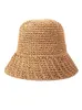 Chapeaux à bord large, tissu à la main Summer Sunshade Paille pour la version coréenne pour femmes pliable Hollow Out Beach and Suncreen Big Gary