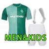 2023 2024 Werder Bremen Third Soccer Jerseys Marvin Ducksch Leonardo Bittencourt Black Green 23/24 Friedl Pieper Football Shirt Top Kits Sock مجموعات كاملة المنزل