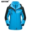 Herenjacks KEFITEVD 2 in1 dames winter ski-jacks fleece warm thermisch sneeuw waterdicht jack wandelkleding outdoor windjack jassen 230803