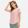 Actieve shirts dames losse yoga korte mouwen ademende hardloopblazer casual T-shirt stretch droge gymkleding