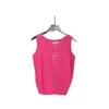 Frauen Tank Top Pailletten Brief Slim Fit Strickpullover Weste Crop Top Sommer Ärmellose O Neck Pullover Mode Sexy Jumper280d