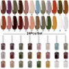 Smalto per unghie 2412PCS 11ml Set smalto per manicure lacca glitterata riflettente rosa blu rosso bianco tutti i colori nessuna lampada necessaria 230802