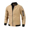 Men's Jackets 2023 Autumn Versatile Baseball Uniform Coat Casual Sports Stand Collar Short Top High End Workwear Jacket