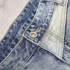 Jeans da uomo Fashion Summer Luxury Vintage Y2K Designer Washed Distressed Strappato Classic Blue Boyfriend Pantaloncini di jeans Uomo