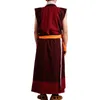 Tibetaanse Lama Mouwloze Kleding Lange en Verdikte Dongga Hemdje Tibet Winter Warmte Behoud Monastieke Monnik Kleding Man