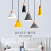 Pendelleuchten Nordic Personalisierte Kreative Restaurant Lampe Massivholz Drei Einzelnen Kopf Kleine Kronleuchter Moderne Einfache Macaron Nachttisch