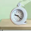 Table Clocks Wall Hanging Modern Clock Home Decor Living Room Bathroom Kitchen Decoration Ornament Small Silent Non Ticking