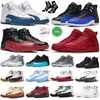 2024 Black Taxi Basketball Chaussures Jumpman 12 12s Mens Trainers Game Game Hyper Royal Royalty Taxi Nylon Michigan Gym Red Red Playoff Stealth Sports Sneakers Taille 13