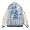 Herenjassen Hip Hop Harige Bee Letters Borduren Baseball Jas Streewear Harajuku Casual Losse Bomber Varsity Unisex Mode 230803