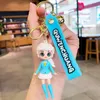 Cute Anime Keychain Charm Key Ring Fob Pendant Lovely Student Dress Princess Doll Couple Students Personalized Creative Valentine's Day Gift A8 UPS