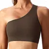 Active Sets Slants Shoulder Bra Shorts Set For Sports Elastic Fast Sweat Absorption Clothes Tennis Cycling