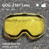 Skibrillen COPOZZ Original GOG-2181 lens gele sierlijke magnetische lens voor skibrillen anti-condens UV400 sferische skibril nachtskilens 230802