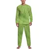 Vêtements de nuit pour hommes Moss Galaxy Pyjamas Printemps Imprimé Abstrait Casual Homme 2 Pièces Graphique Manches Longues Kawaii Pyjama Ensembles