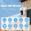 1pc Smart WiFi PTZ Camera with Night Vision and Sensor Alarm - Gardez votre maison en sécurité