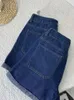 Vrouwen Shorts Vrouwen Donkerblauw Denim Zomer Y2k Hoge Taille Brede Vintage Harajuku Koreaanse Stijl Casual Losse Jeans Korte broek 2023