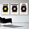 キャンバスペインティングポップミュージックアルバムビニールミニマルなポスターと印刷壁アートの写真ギフトフレンドホームルームの装飾