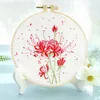 Chinese Style Products Antiquity Pattern Embroidery Starter With Instructions DIY Cross Stitch Set Flowers Plant Stamped Embroidery Kits With Hoops R230803