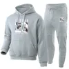 2023 Yeni Tasarımcı Mens Trailtsits Uzun Kollu Jogging Suits Kış Sıcak Sweatweel Tech Tech Polar Hoodie Ceket Sweetpants 2 Parça Kıyafet M -3XL takım elbise