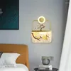 Duvar lambaları Tinyny Creative Desen Sconces Işıklar Ev Yatağı için Çağdaş Led Pirinç Armatürler