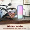 Portable Speakers LED Subwoofer Speaker Waterproof Bluetooth-compatible Wireless Sound Speaker for Mobile Computer Support