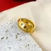 Nuevo anillo de amor de cristal cruzado hombre oro mujer joyería de plata anillos joyería de pareja de moda 6 7 8 9 10 tamaños con diamantes 316l diseñadores de titanio regalos de moda de lujo