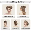 Wig Caps Synthetic Hair Bundle Extension messy curly elastic hair curly synthetic Chignon donuts Updo women's hair patches 230803